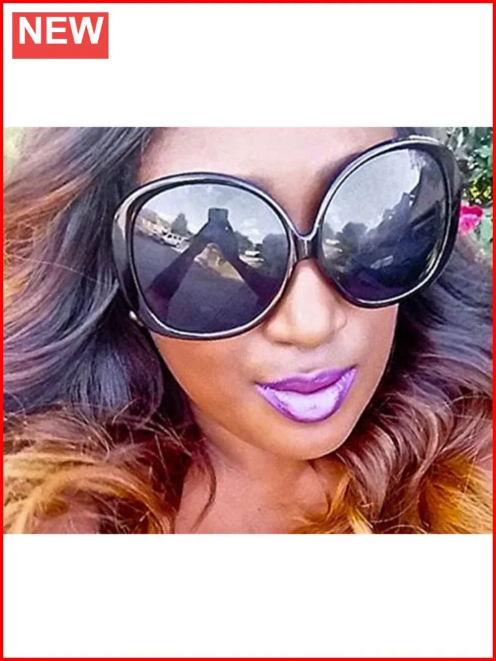 Oversized Wrap Around Sunglasses Vintage Style Women